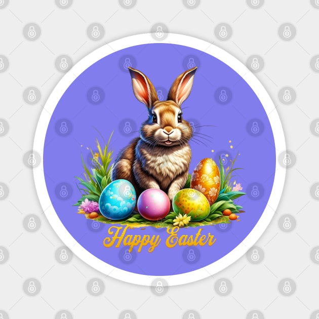 Baroque Easter Bunny Magnet by HolidayBug